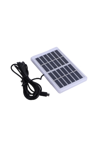 Konesam 1.2w 6v Polikristal Güneş Paneli - Mikro Usb Arayüzlü, Depolama Fonksiyonu Olmadan, Düşük Güçlü Cihazlar İçin