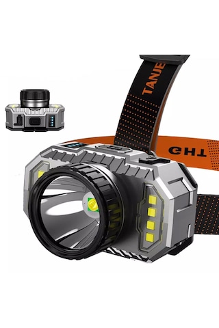 Peakstar Ps-010 800 Lümen Şarjlı Cob Led Usb'li Şarjlı K Gri - Siyah