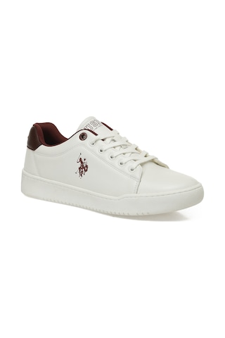 U.s. Polo Assn. Palpı 5pr Beyaz Erkek Sneaker 000000000102032103 Beyaz-bordo