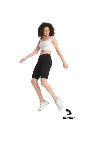Hnc Sport Kadın Siyah Yüksek Kalite Kısa Toparlayıcı Modal Spor Tayt
