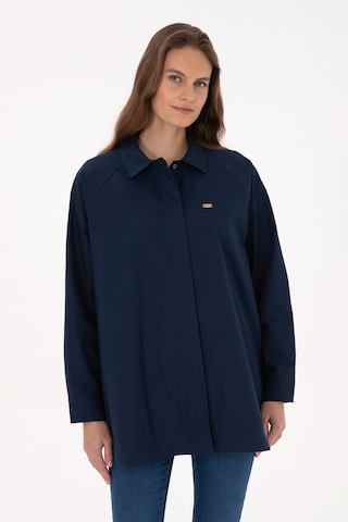U.s. Polo Assn. Kadın Lacivert Gömlek Desenli 50316399-vr033 Lacivert