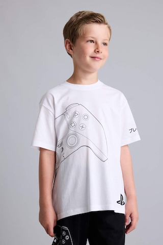 Defacto Playstatıon Lisanslı Regular Fıt 2li Beyaz Pijama Takımı Erkek Çocuk H8202a826hswt34 Beyaz-wt34