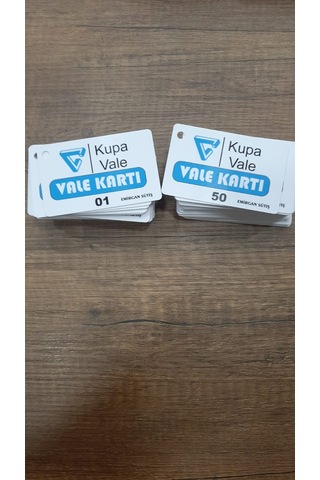 Vale Kartı 25 x 2 Sıra Numaralı 50 Adet