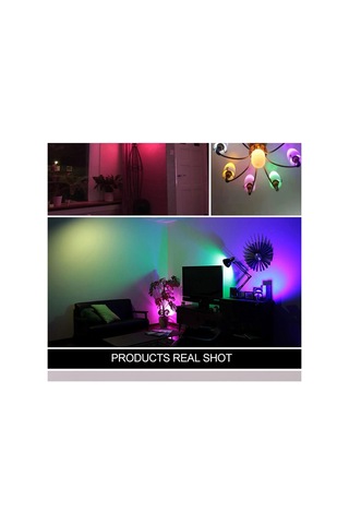 Yeni 2025 Rgb Led Ampul Çok Renkli Led Home Uzaktan Kumandalı Dim Edilebilir Ampul Rengarenk Ampül, Drwlampül Diğer