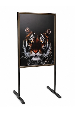 B1 70x100 Cm Bronz Yüksek Alüminyum Tek Taraflı Mobil Kaldırım Reklam Poster Pano