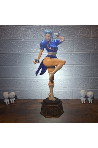 Street Fighter - Chun-li El Yapımı Koleksiyon Figürü 38 Cm