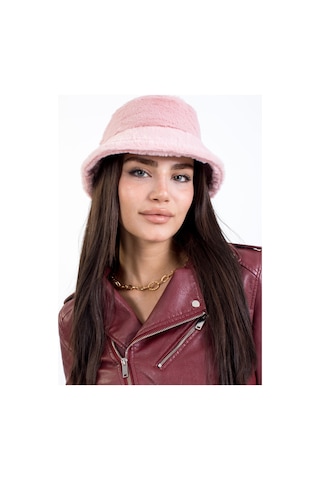Ladycolor Şapka Yumuşak Dokulu Bucket Pembe Şapka Pembe