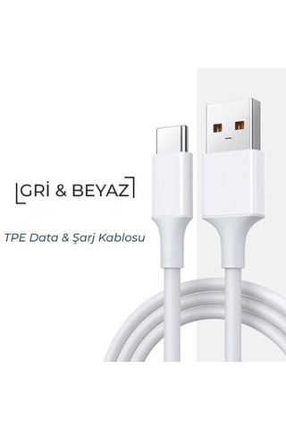 Torima 120w Şarj Cihazı + Hızlı Şarj Destekli Kablo 1-Beyaz