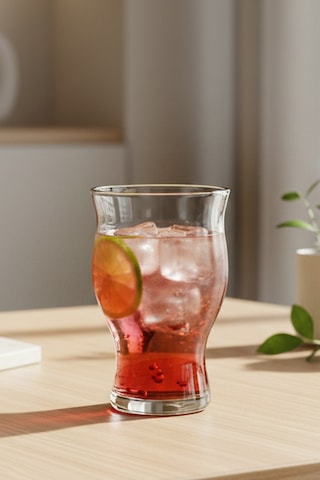 Pure - Cam Meşrubat ve Kokteyl Bardağı Büyük Boy Cam Bardak 500 ml