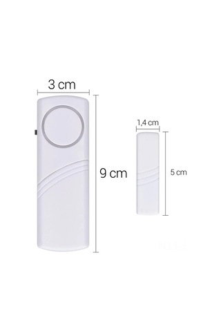 Maiyame 4'lü Ev Güvenliği Alarm Seti - Kablosuz Pencere/kapı Alarmları - Manyetik Tetikleyici - 100 Db Ses Gücü - Kolay Kurulum