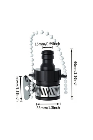 Trendooze Gaojunshop01 Siyah 2 Adet Musluk Adaptörü - Bahçe Yıkama Aleti