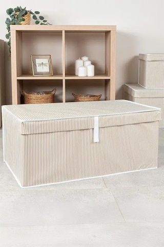 3 Adet Alas Kahverengi Çok Amaçlı Kapaklı Kutu Hurç Megaplus 70x40x30 Cm