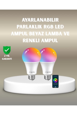 Northcity Akıllı Led Ampul Rgbw Teknolojili - Wi-fi Kontrollü Zamanlayıcılı 9w Diğer