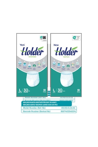 Holder Large Emici Külot - 30 Adet L