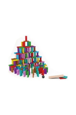 4456 Renkli Ahşap Domino