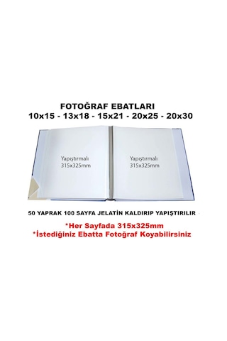 Acar Foto ACR-50315 100 Sayfalık Yapıştırmalı Ciltbezli Fotoğraf Albümü
