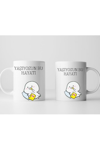 Yaşıyosun Bu Hayatı Tasarımlı Kupa Bardak
