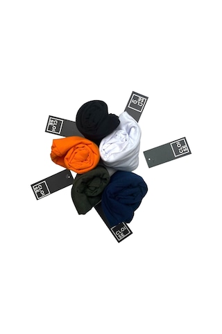 Çocuk Basic T-shirt Kız Erkek Unisex %100 Pamuk 5'li Paket Ek-2