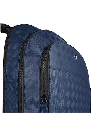 Montblanc Extreme Deri Büyük Boy 3 Bölmeli Sırt Çantası 221134 Lacivert