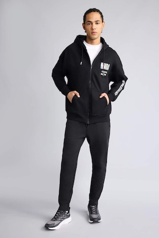 Defacto NBA Wordmark Oversıze Kapüşonlu Fermuarlı Sweatshırt G0264AX26SP