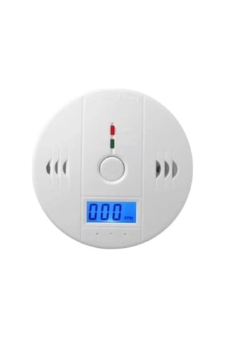 Lcd Ekran Duman Dedektör Alarm Cihazı Karbonmonoksit Dedektörü Kablosuz Pilli Duman Dedektörü