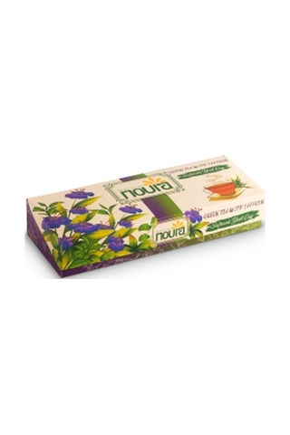 Noura Natural Bardak Poşet Safranlı Yeşil Çay 10'lu