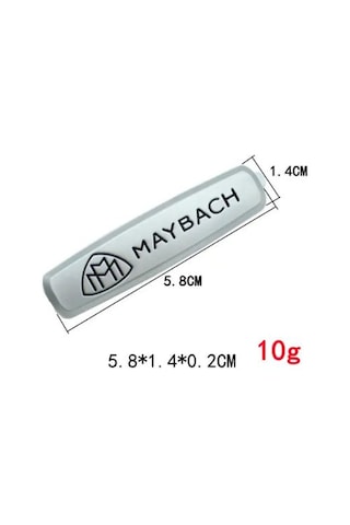 Mercedes-maybach Ön Koltuk Arkası 3d Emblem Lüks Araç İçi Dekoratif Logo - Yan Logo