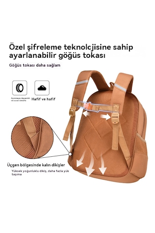 Rabobo İlköğretim Öğrencileri İçin Karikatür Okul Çantası-mavi