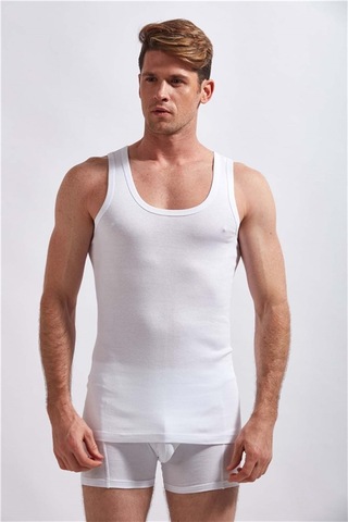 Josejuan 6'lı Erkek Atlet %100 Pamuk Suprem 3300-6'lı Beyaz