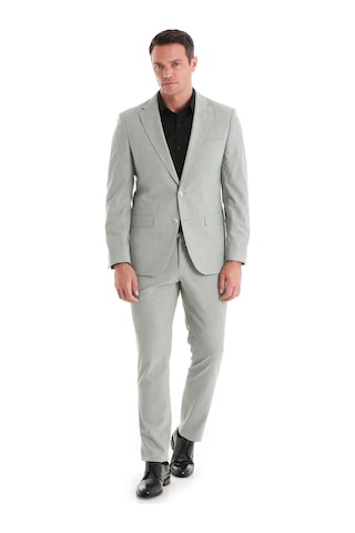 Hatemoğlu Gri Slim Fit Desenli Mono Yaka Klasik Takım Elbise 33202024c005 328 Gri
