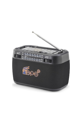 Fepe Fp395s Bluetooth Fm Radyo Usb Tf Aux Solar Şarjlı Taşınabilir Kamp Hoparlör