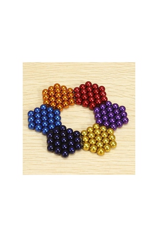 Renkli 216 Adet Mıknatıs Neocube Mıknatıs 5 Mm Neodyum Evimdeyokyok