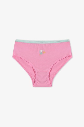 Penti Pembe Kız Çocuk Popflower Pamuklu 5'li Slip Külot