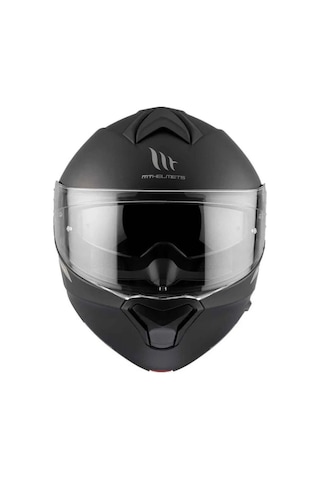 Mt Genesis Sv Solid A1 Mat Çene Açılır Kask Siyah Siyah