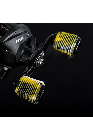 Vkemall 2 Adet Siyah Silikon Balıkçılık Makinesi Kolu Koruması - Leo Fıshıng Tutamak Kaplama