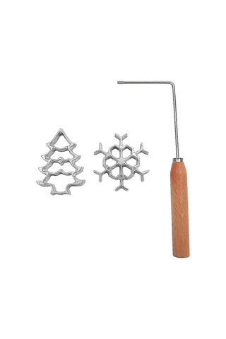 İçi Boş Alüminyum Alaşımlı Kızartma Kalıbı Kızarmış Karides Kek Atıştırmalık Mutfak Aletleri Waffle Kalıbı B Bs Çok Renkli