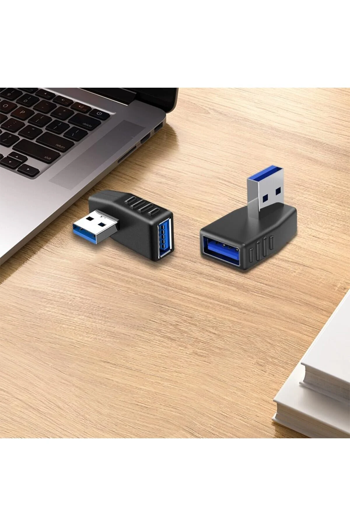 Sol Ve Sağ 90 Derece Adaptör Usb 3.0 Erkek Dişi Açı Uzatma Adaptörü Usb Bağlayıcı Konnektörü