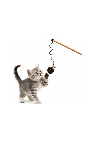 Kedi Oltası - Dawcat - İp Yumağı - Kahve