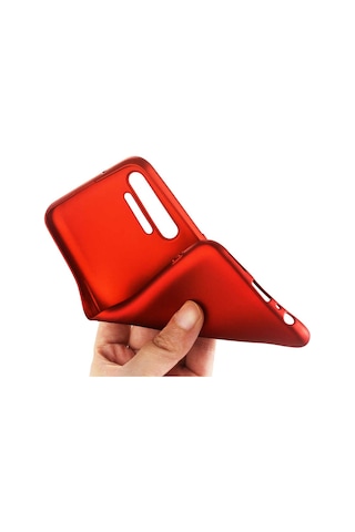 Realme Xt Kılıf Zore Premier Silikon Kapak Kırmızı