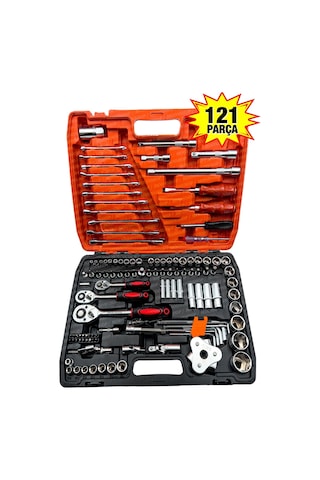 Moonshop Profesyonel 121 Parça Lokma Takımı 1/2-1/4-3/8 Takım Set