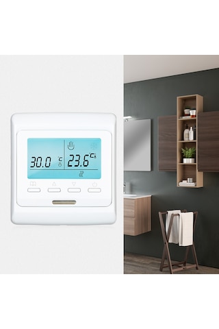 Padalink 16a Wifi Olmayan Akıllı Isıtıcı Termostatı - Lcd Dokunmatik, Programlanabilir, Enerji Tasarruflu, Çocuk Kilidi, Ev/ofis Kullanıma Uygun