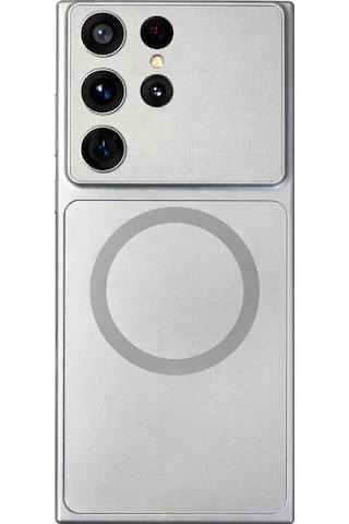 Samsung Galaxy S24 Ultra Uyumlu Kamera Korumalı Magsafe Wireless Şarj Özellikli Full Glass Arka Kapak