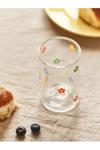 Roomi 290 Ml Borosilikat Camdan Yüksek Desenli Bardak 216151951 Beyaz