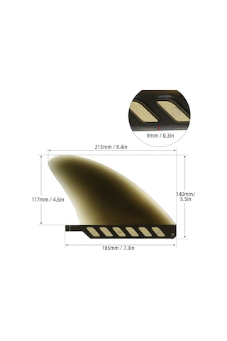 Xindoker 4.6" Gri Tpu Malzeme Sürf Tahtası Yumuşak Kuyruk Gemi, 135g Ağırlık