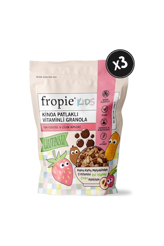 Kids Granola Yer Fıstığı & Çilek Küpleri 3 x 240 G