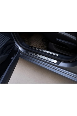 Dacia & Duster 2010 2024 Modeller Krom Kapı Eşiği 4 Parça Paslanmaz Çelik Abs Çerçeve