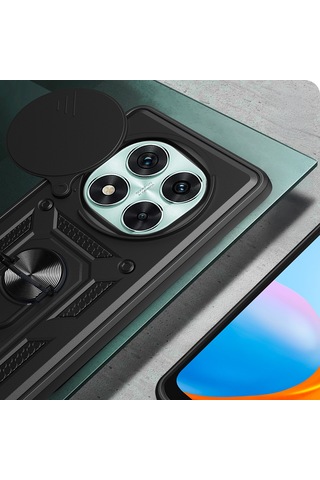 Xiaomi Poco X7 Kılıf Magnetik Standlı Kamera Korumalı Sürgülü Vega Kapak