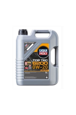LIQUI MOLY 0W20 Motor Yağı Top Tec 6200 5 Litre LIQUI MOLY 0W20 Motor Yağı Top Tec 6200 5 Litre