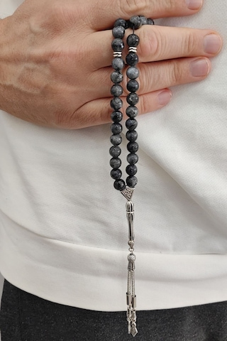 Chavin 8 Mm Labradorit Taşlı Doğaltaş Tespih Ey09 Siyah