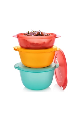 Tupperware Micro Oval Kap 3lü Set Mtk